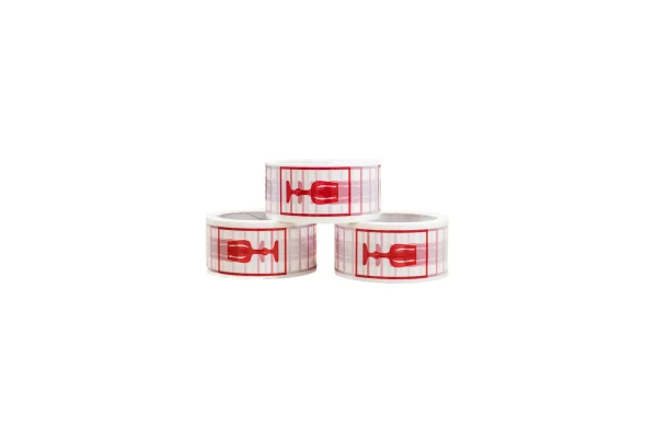 Packing tape “Glass Red ” 48mmx66m, valge art.780083